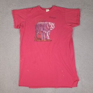 Vintage Sleep Shirt Womens One‎ Size Georgia Tigers Pajama Sleepwear Oversize